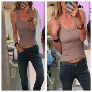 Free People Intimately FP Ribbed Seamless Muscle Tank Stretchy